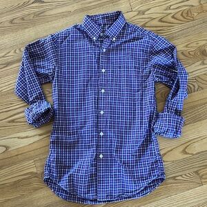Men’s JCrew Lightweight Plaid Poplin Button Down Slim Fit Shirt S Small